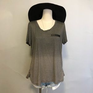 STRIPES DIP DYED TEE